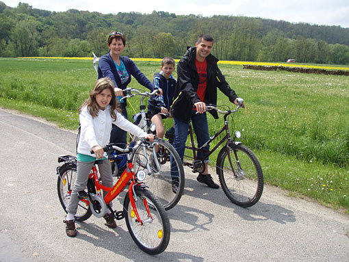 Radtour der Familie Koch in Lutzmannsburg im Mittelburgenland