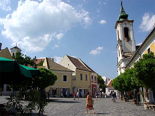 Szentendre mit mediterraner Atmosphäre an der Donau